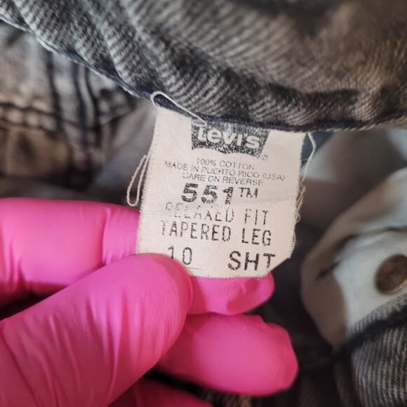 Levi's 551 Mom Jeans VTG 80s 90s Fits 8 Reg USA High Rise Tapered Distressed - Picture 7 of 8